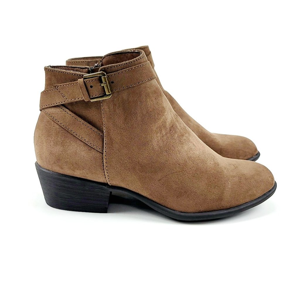 New Black Justfab Women Fall Winter Brown Ankle Boots Size 8 US
